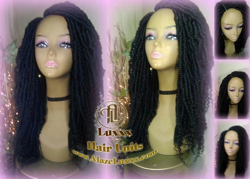 Passion Twist Black 1B Mini Small Fluffy Irregular Bomb Water Wave Hair Short