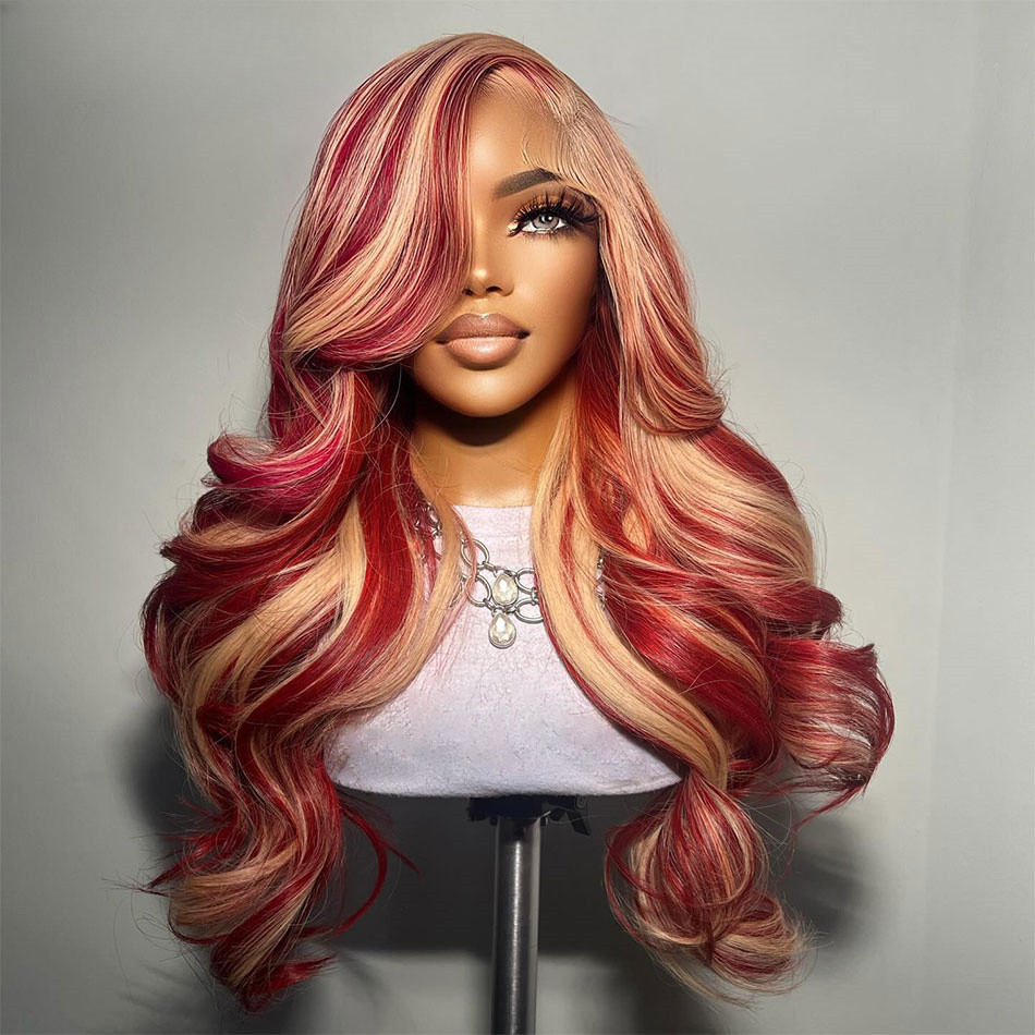 613 Blonde Highlight 13×6 Lace Frontal Human Hair Wigs 13×4 Wave Lace Front Wigs