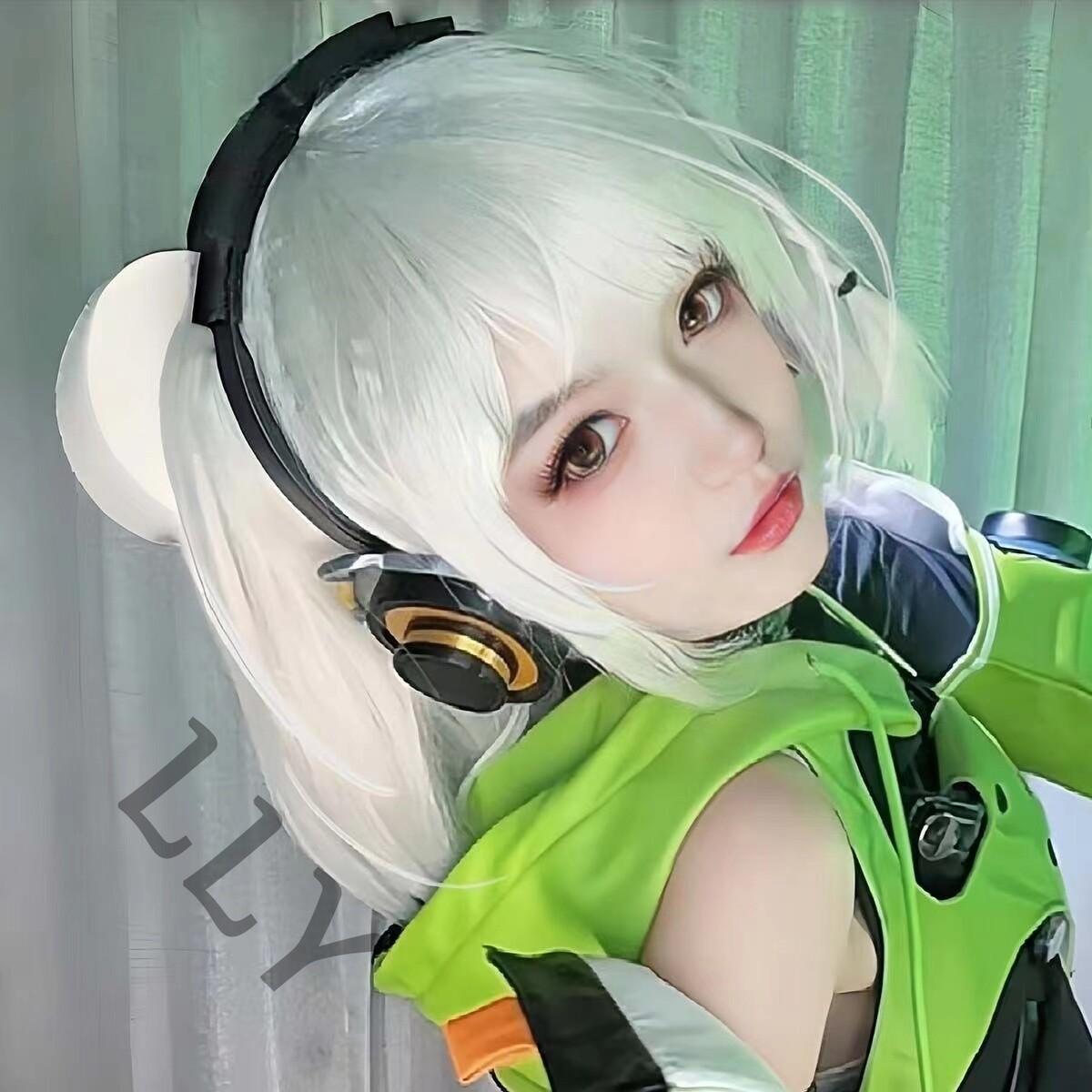 Zenless Zone Zero Hairpiece Cosplay Wig Gabal Periwig Anime Expo Anby Demara