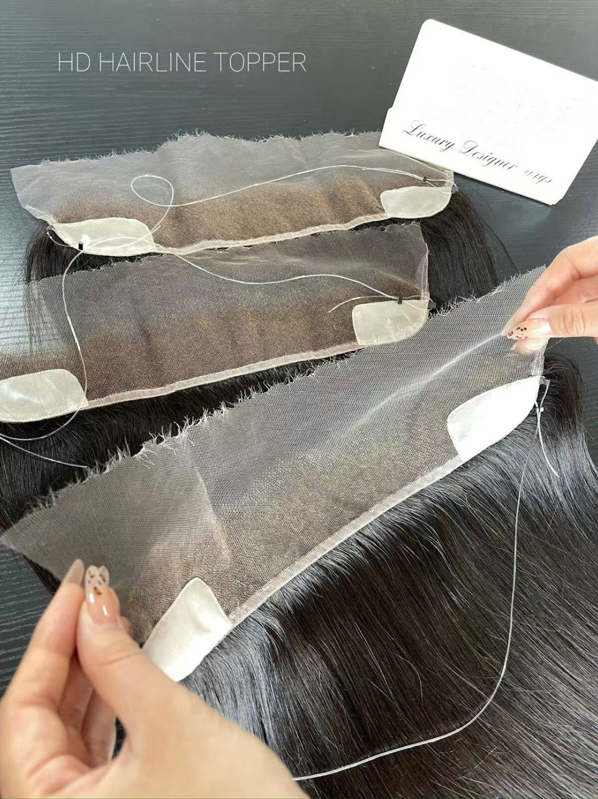 16″ 12×2″ HD Lace 100% Human Hair Hairpieces For Bald Hairline Multi Colors