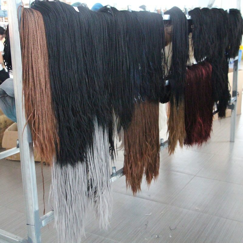 Lace Front Straight Black Hair Synthetic High Temperature Resistance Fiber Wigs