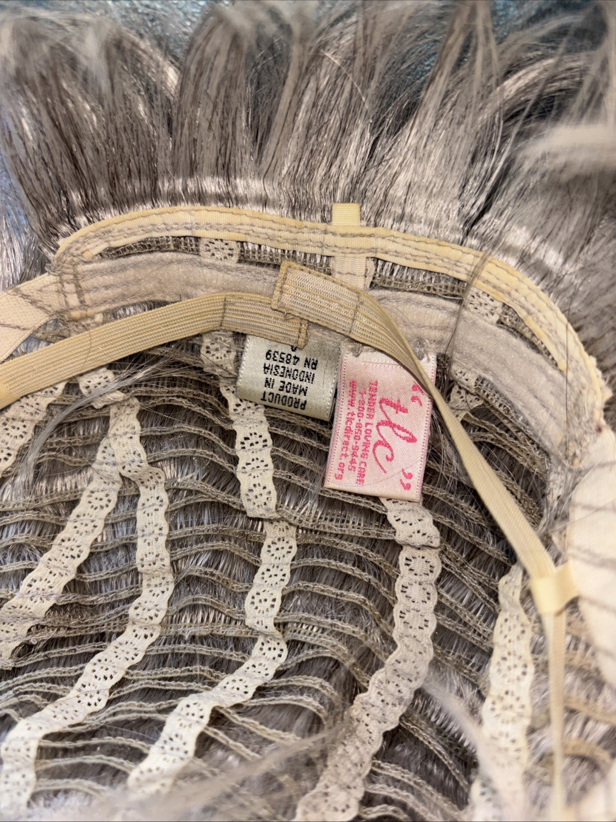 3 Wigs: Sandy, Light Blonde & Grey Wigs Straight Long & Short TLC brand
