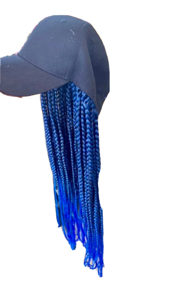 Baseball Cap Wigs With Straight Curly Braid Twist Locks Hairstyle Adjustable Hat