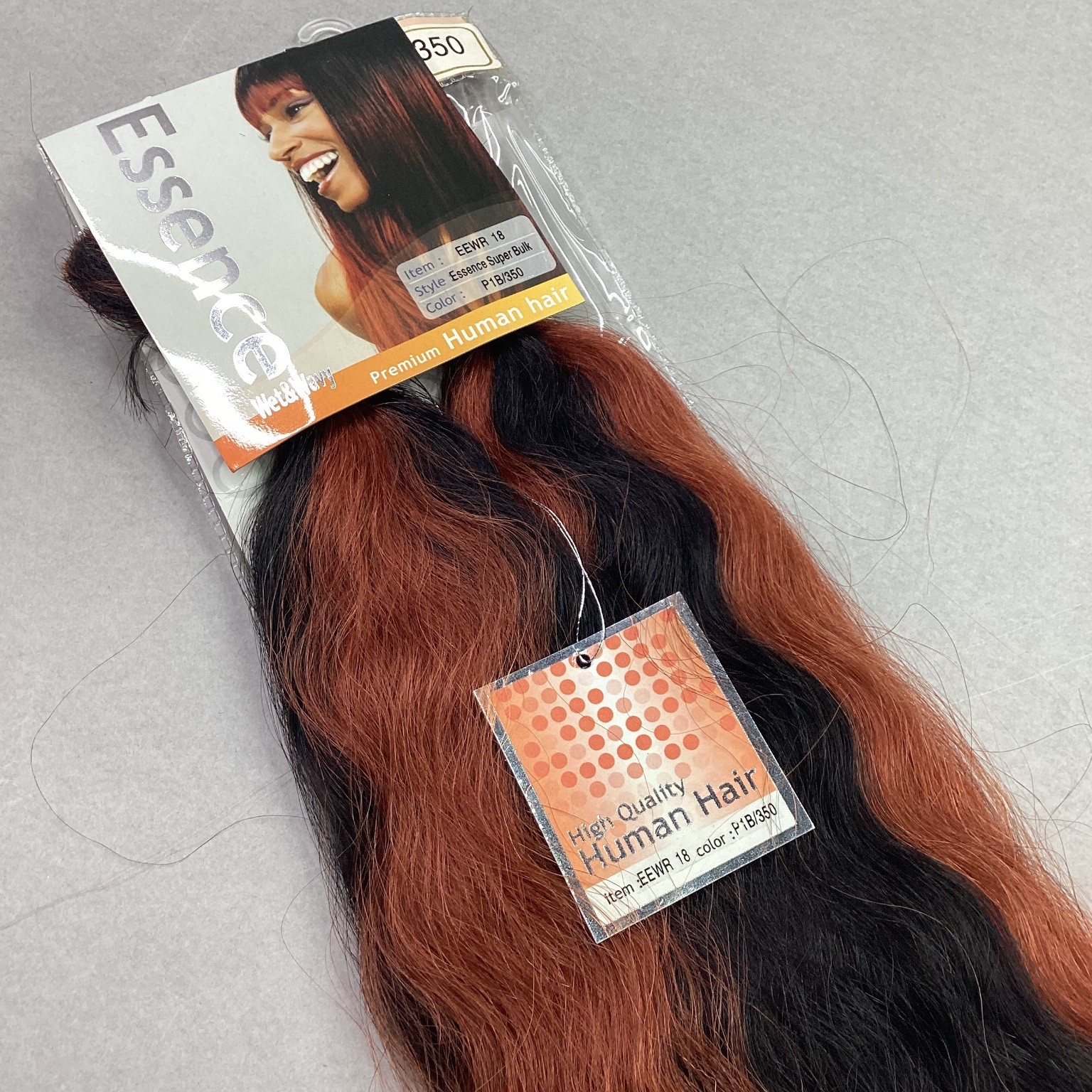 Essence EEWR 18 Super Bulk Premium Human Hair Extensions P1B/350 Wavy