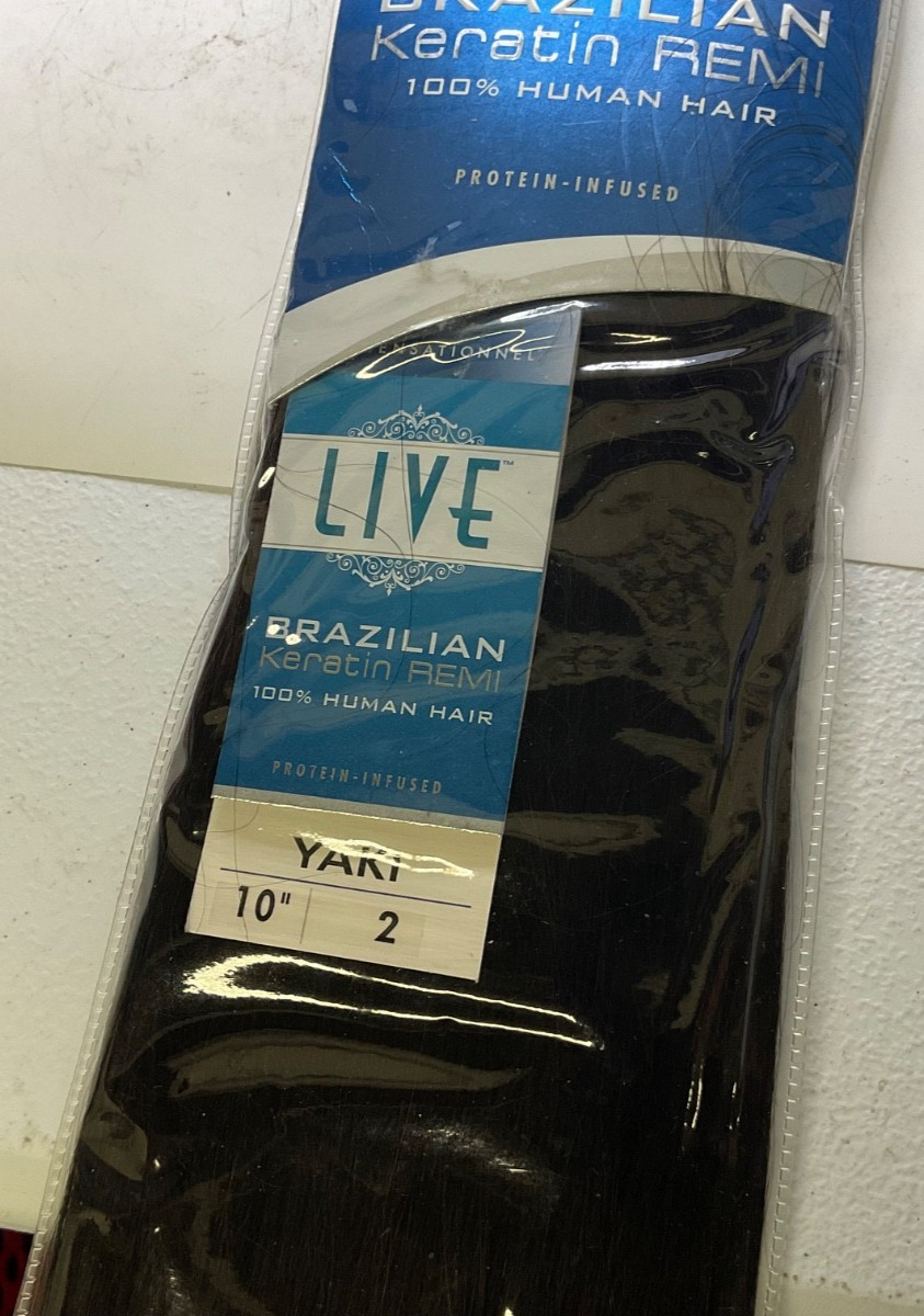 Sensationnel LIVE Brazilian Keratin Remi 100% Human Hair Yaki 10″ Color 2