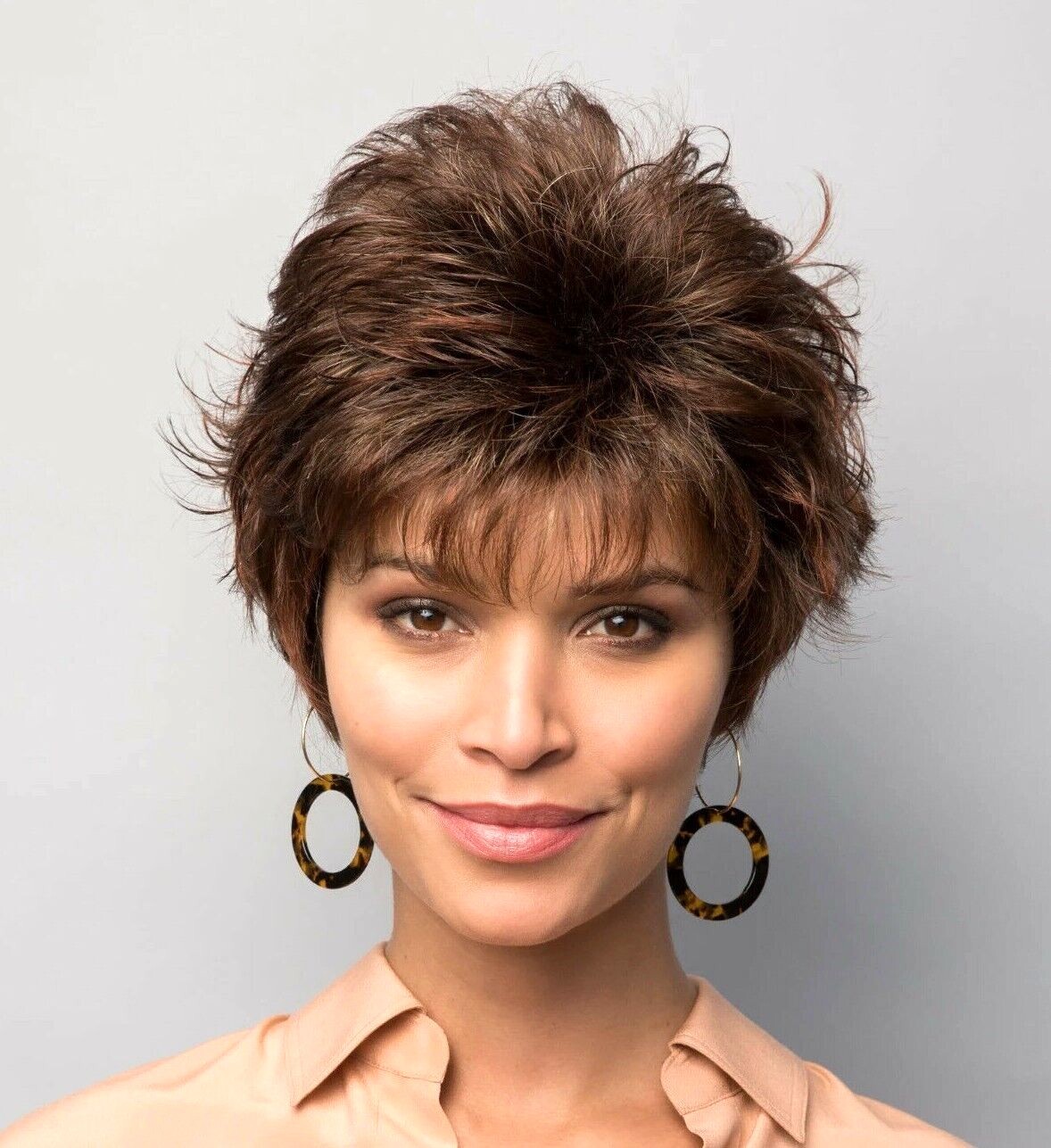 Noriko Wig DREW $SALE onMOCHACCINO-R Cool Open Basic Cap Edgy Pixie Style 5STARS