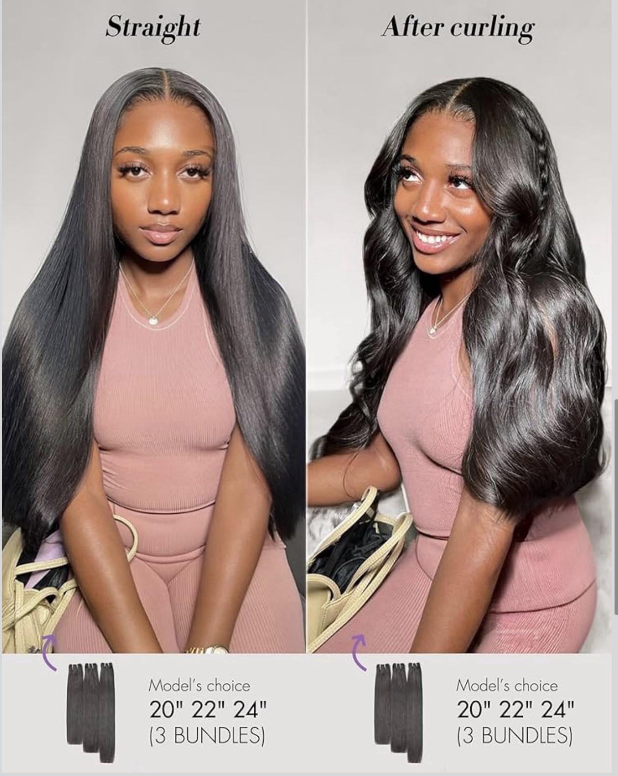 LUVME Human Hair Bundle 16 Inch Straight, 100% Virgin Unprocessed 15A Grade