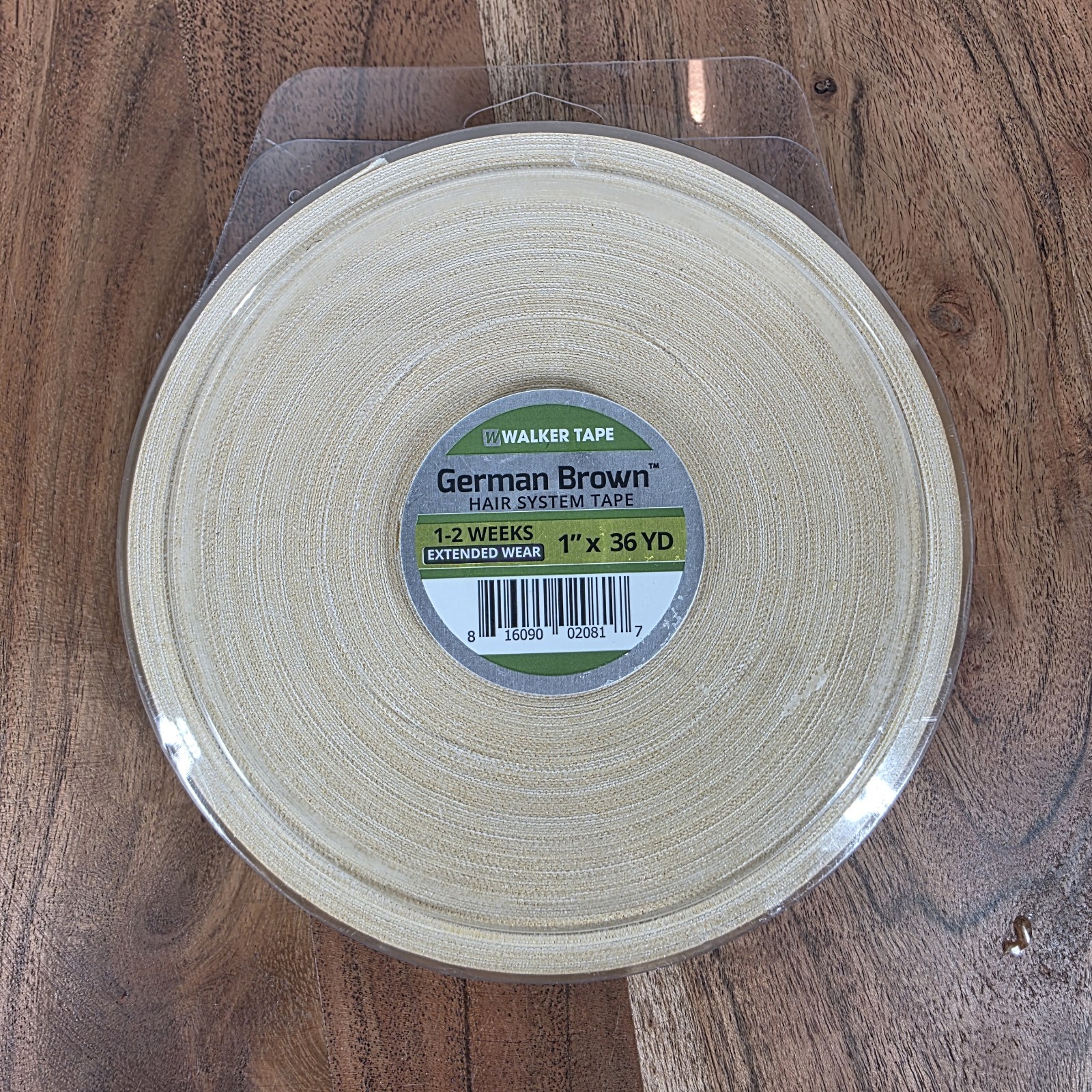 Walker German Brown Liner Cloth Hairpiece System Wig Tape Roll 1″ x 36 Yard