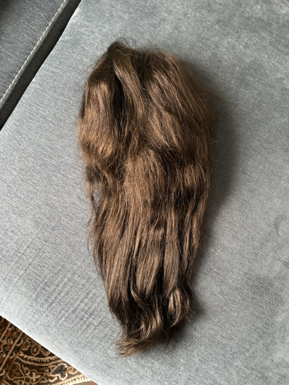 Lace Front Wig Dark Brown Body Wave Wavy Middle Part Adjustable Strap Comb