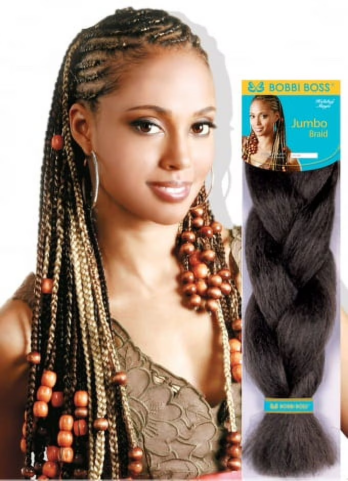 Bobbi Boss 100% Kanekalon Jumbo Braid Braiding Hair Color #4 FREE SHIPPING