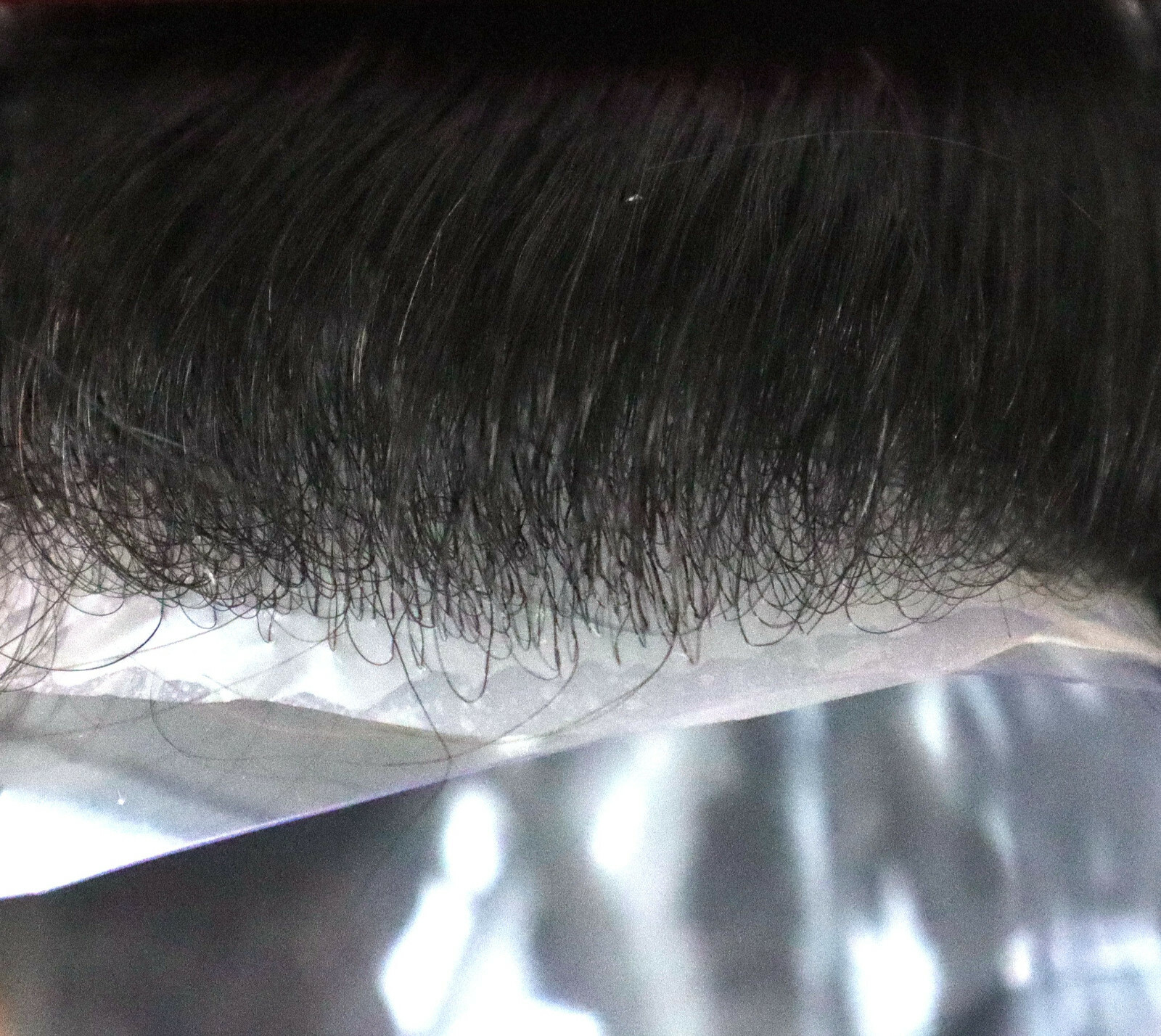 Super Mens Thin Skin Human Hair Replecement System Natural Hairline Hairpieces