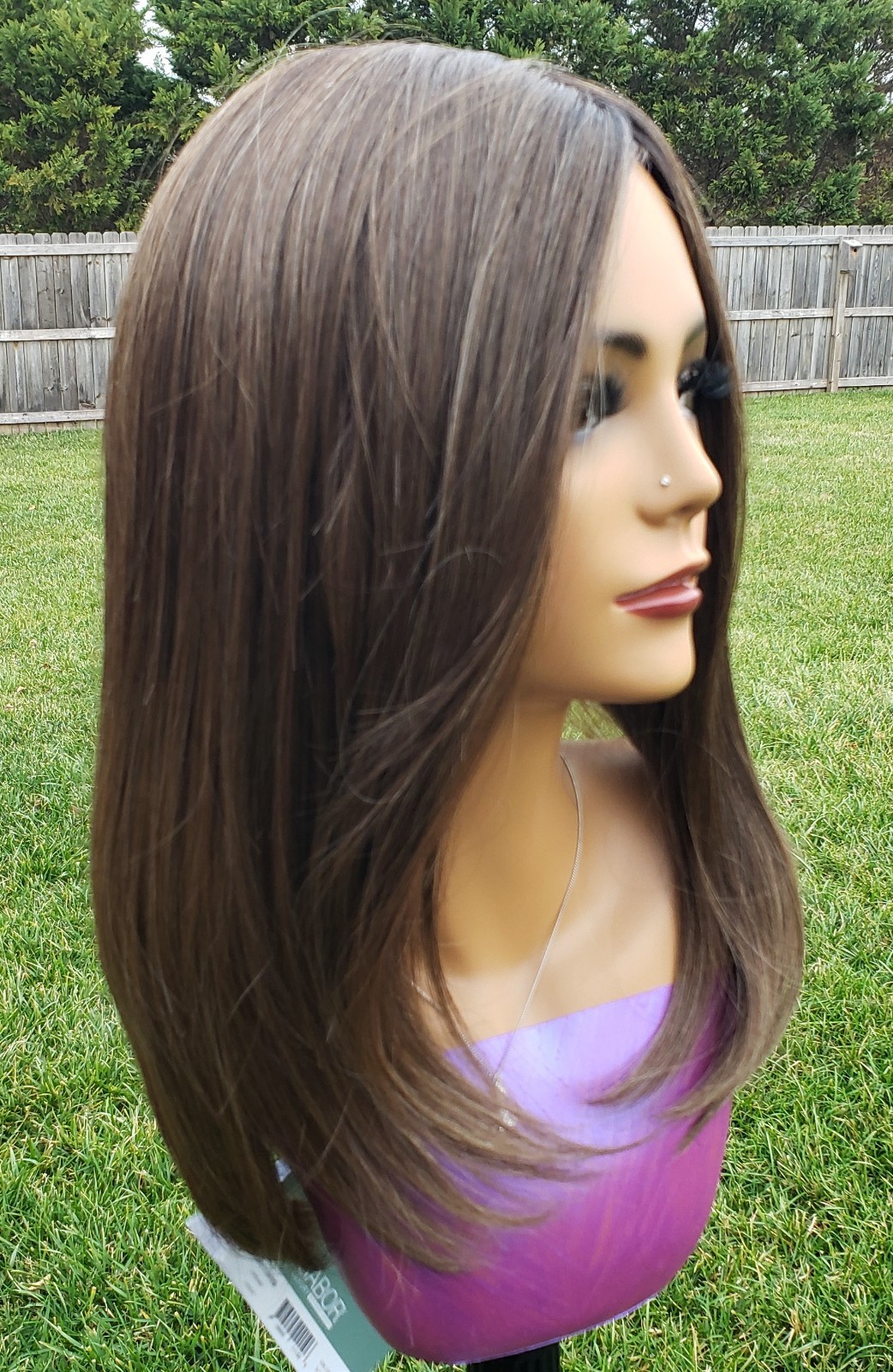 Gabor FRONT COVER Wig SS Iced Mocha NEW w/tags LACEFRONT MONOFILAMENT TOP