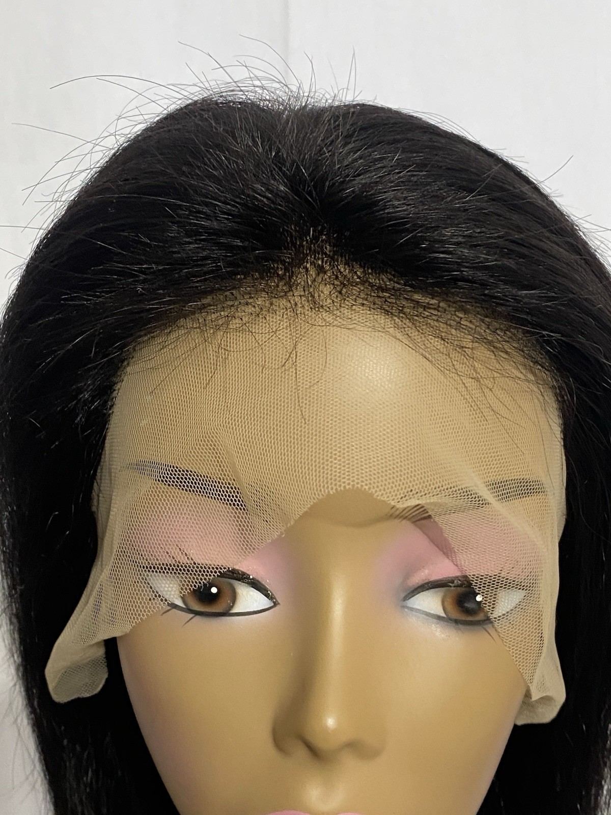 12” Glueless Lace Front Bob Wig 13×4 Pre Plucked Human Hair Black Medium Cap