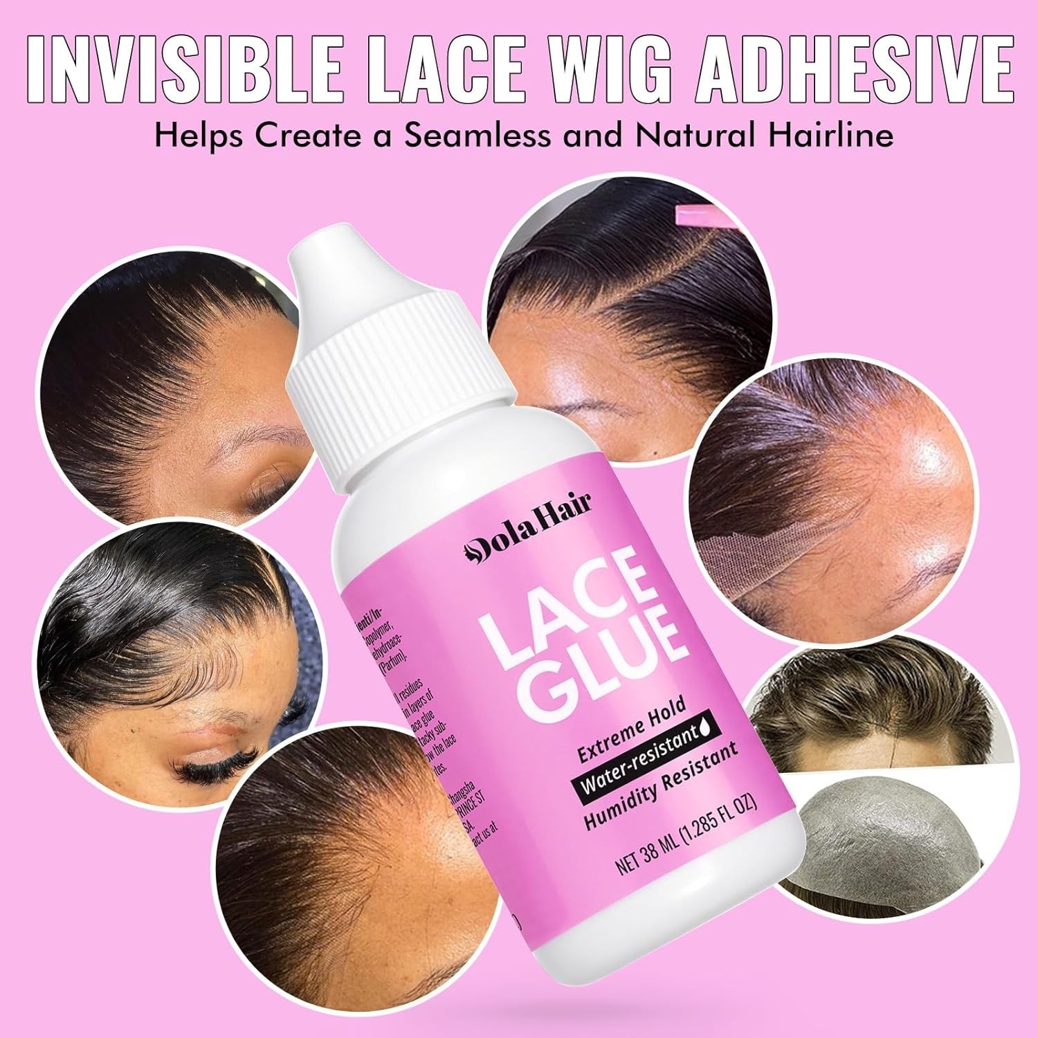 1.3oz Extreme Hold Lace Glue for Wigs – Gentle, Waterproof Adhesive