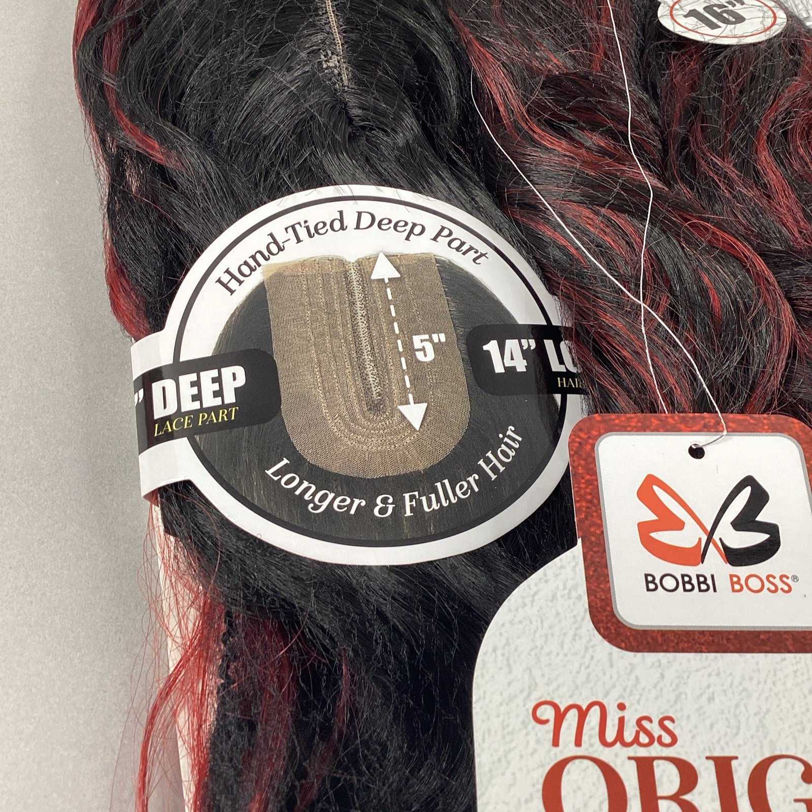 French Wave #THL1B/Burgundy 14” 18” All-in-One Premium Synthetic Hair Extensions