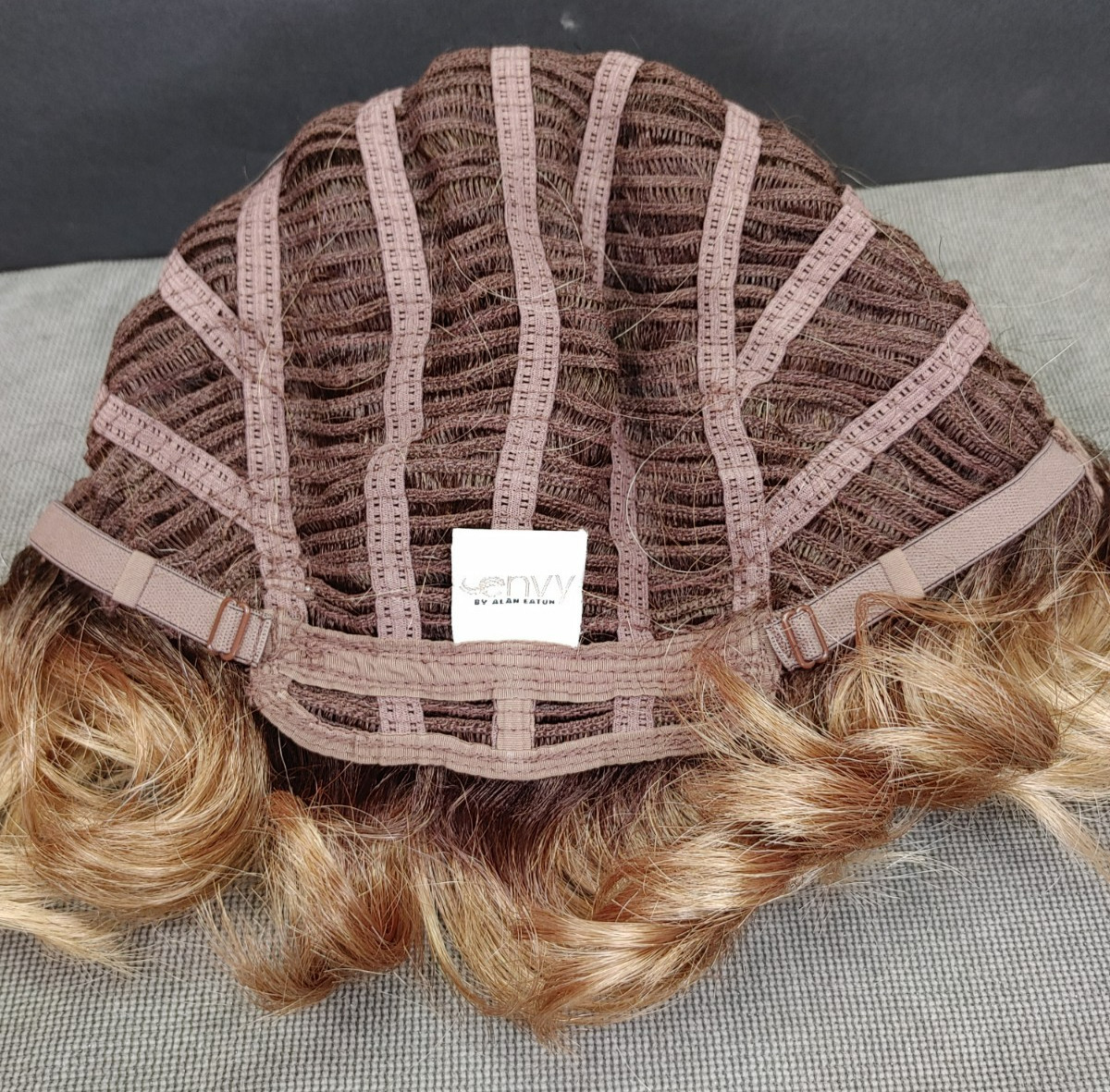 Envy Wig Blonde Rooted Tossled Wavy Curls Synthetic Average
