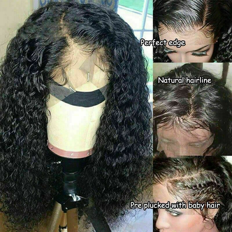 18 Inch Lace Front Wigs Human Hair Pre Plucked Brazilian Wet and Wavy Human Hair