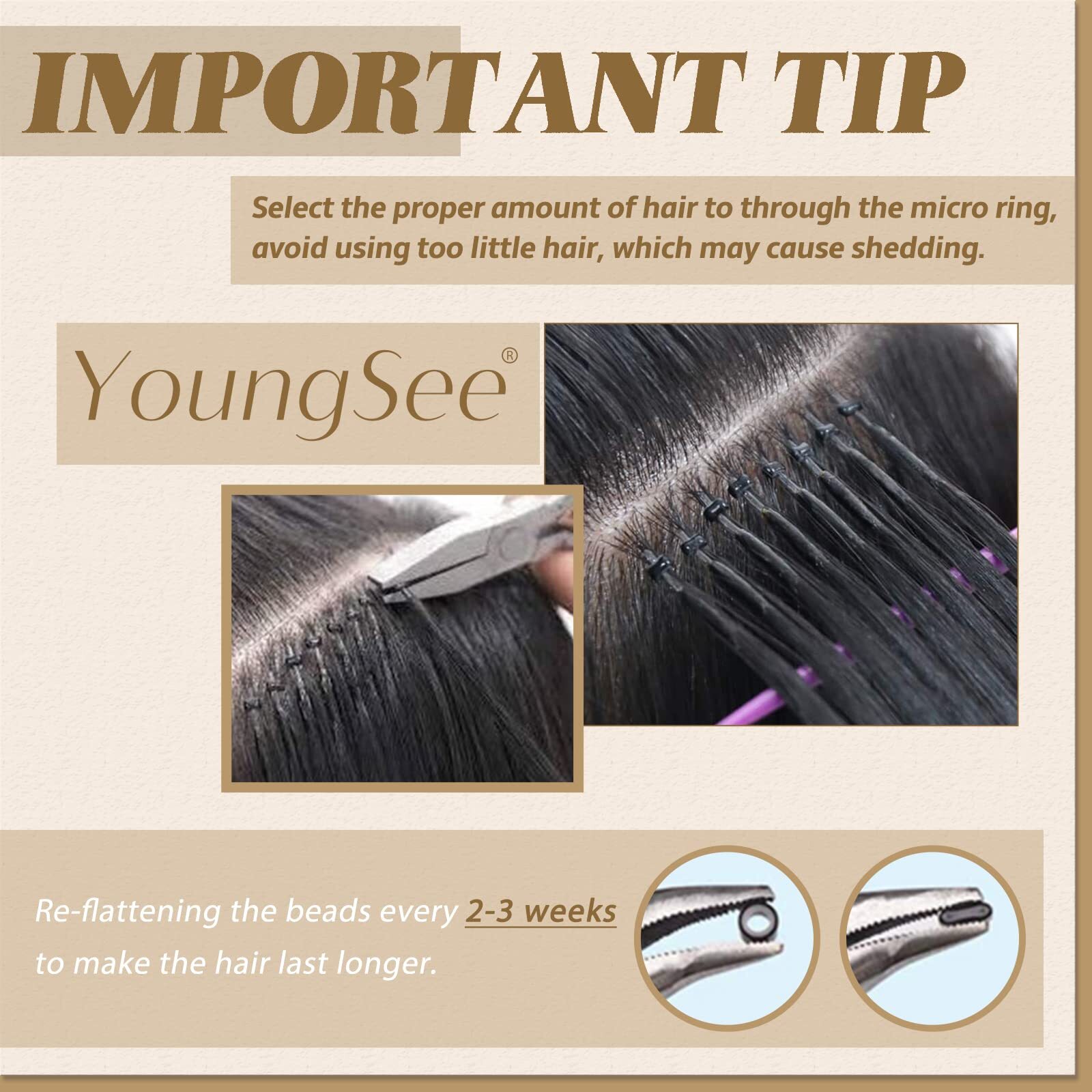 YoungSee Dark Brown I Tip Hair Extensions Human Hair 24 Inch Itip Human Hair …