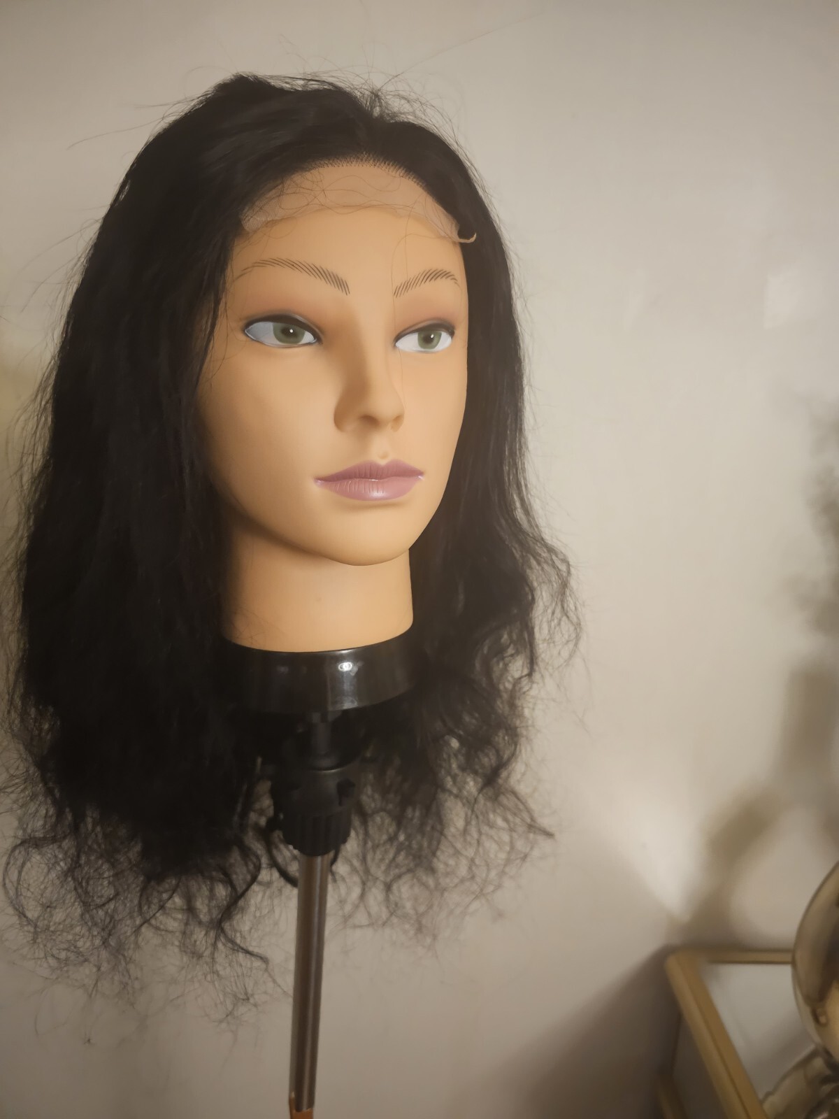 High Quality regular Top 22″ straight 100% Virgin Human Hair Lace Wig