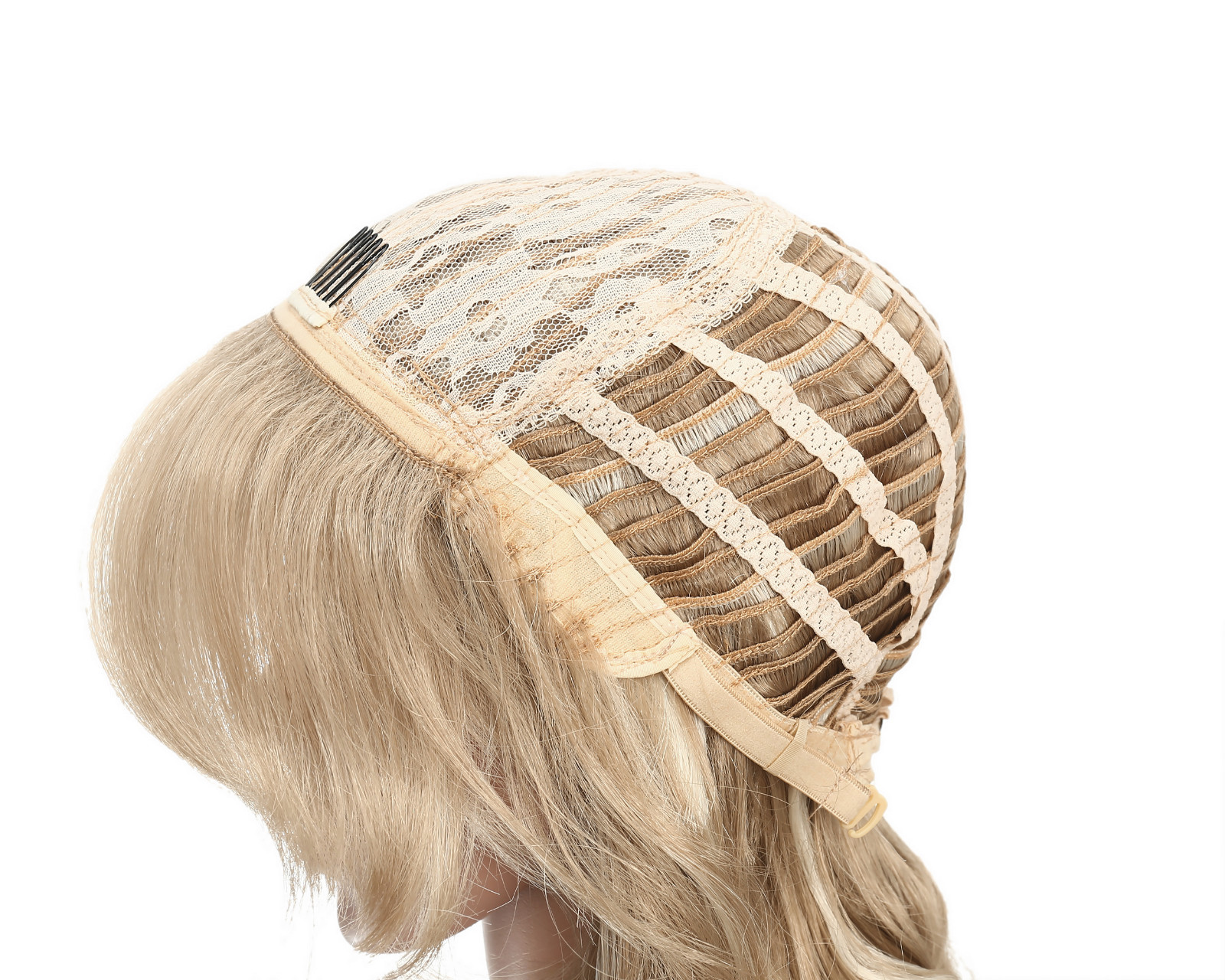 OneDor 18 Inch Full Head Long Curly Charming Kanekalon Hair Wig with Hair Fringe