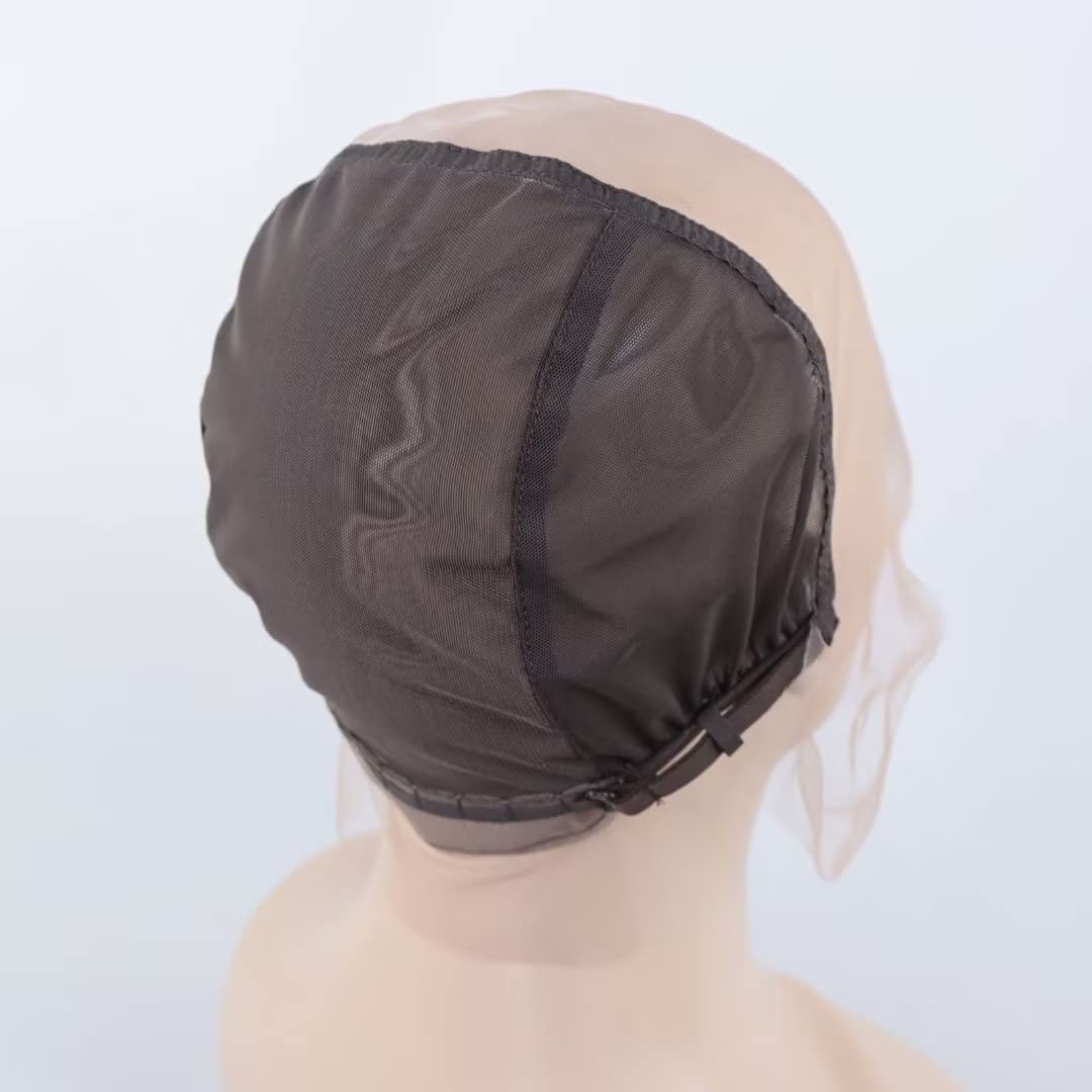 13×6 Lace Wig Caps for Making Wigs with Adjustable Straps Guidelines Medium B…