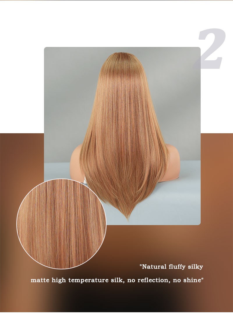Blonde Retro Wig with Layers T Lace Synthetic Wig Straight Bob Inward Ends 23”