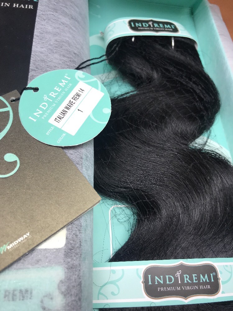 IndiRemi® Virgin Remi Hair Weave_ITALIAN_WAVE_WEAVING_14”_#1