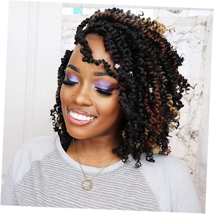 Passion Twist Crochet Hair-Mixed Color Combo 10 Inch(Pack of 8 ) 1B+T27+T30