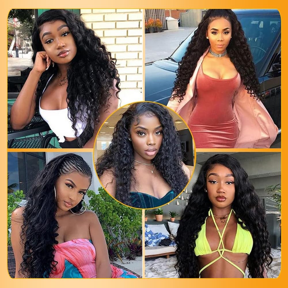 Qthair 18A Deep Wave Bundles Human Hair 14 14200G 100 Unprocessed Cambodian