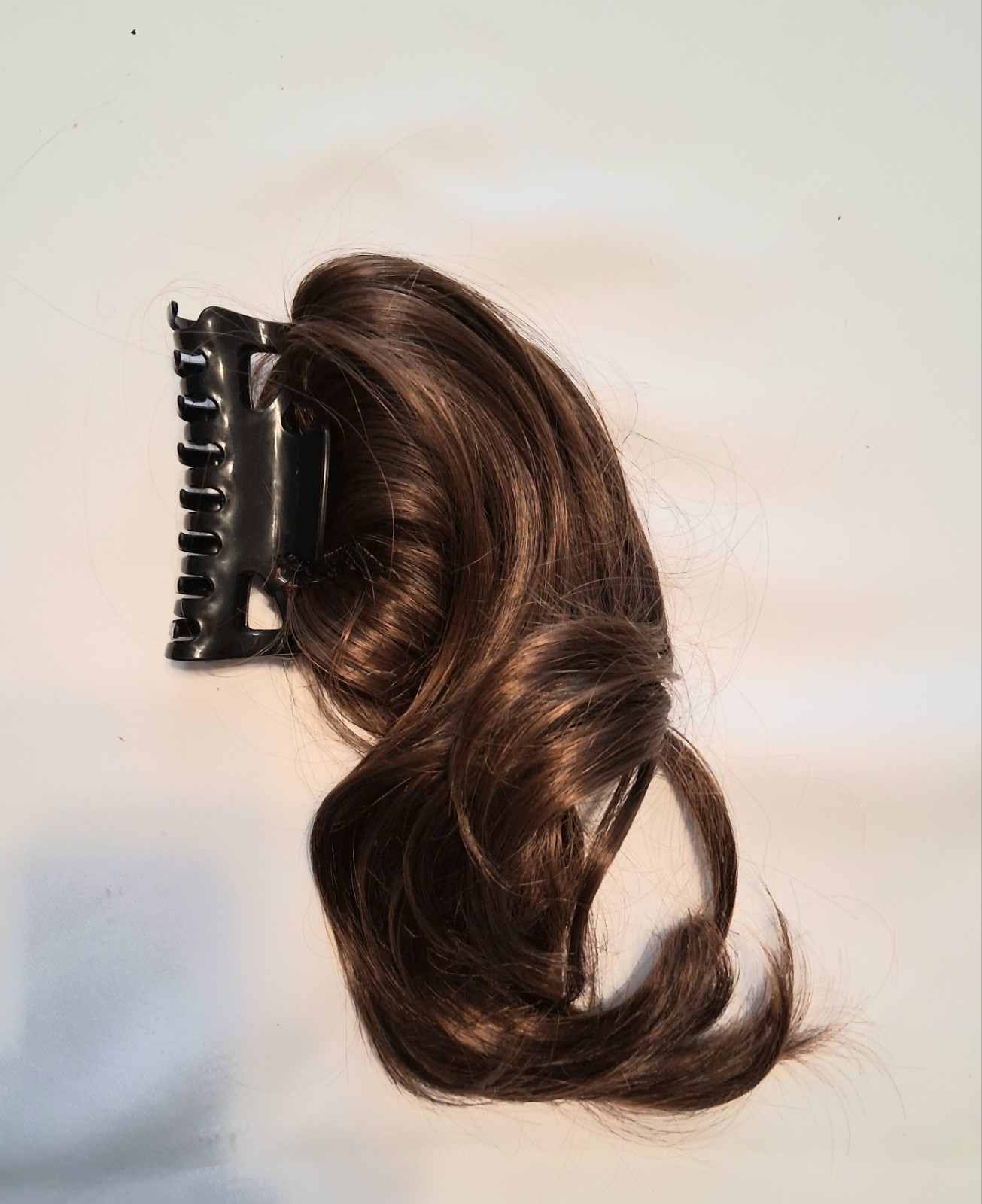 Jaw Claw Ponytail Clip In Medium Dark Brown Mix 10″