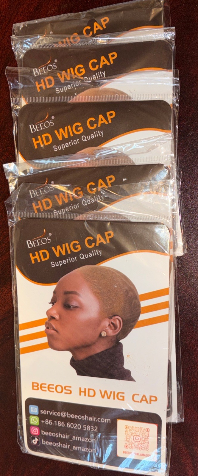 LOT – 5 BEEOS HD Wig Cap Packages (10 Caps) Superior Quality Ultra Stretch Thin