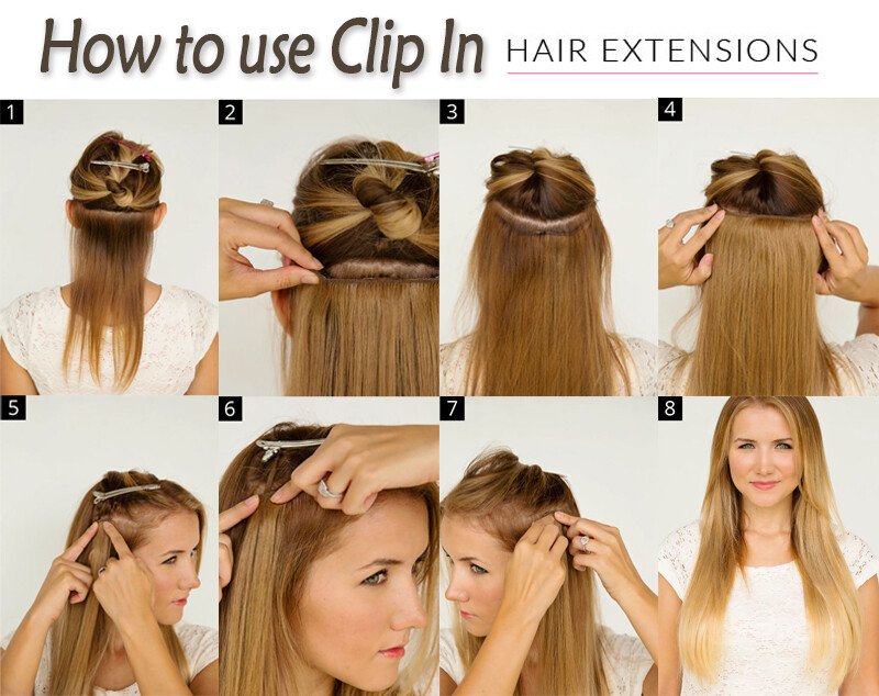 Thick Clip In Remy Human Hair Extensions Double Weft Full Head Long 200g US N322