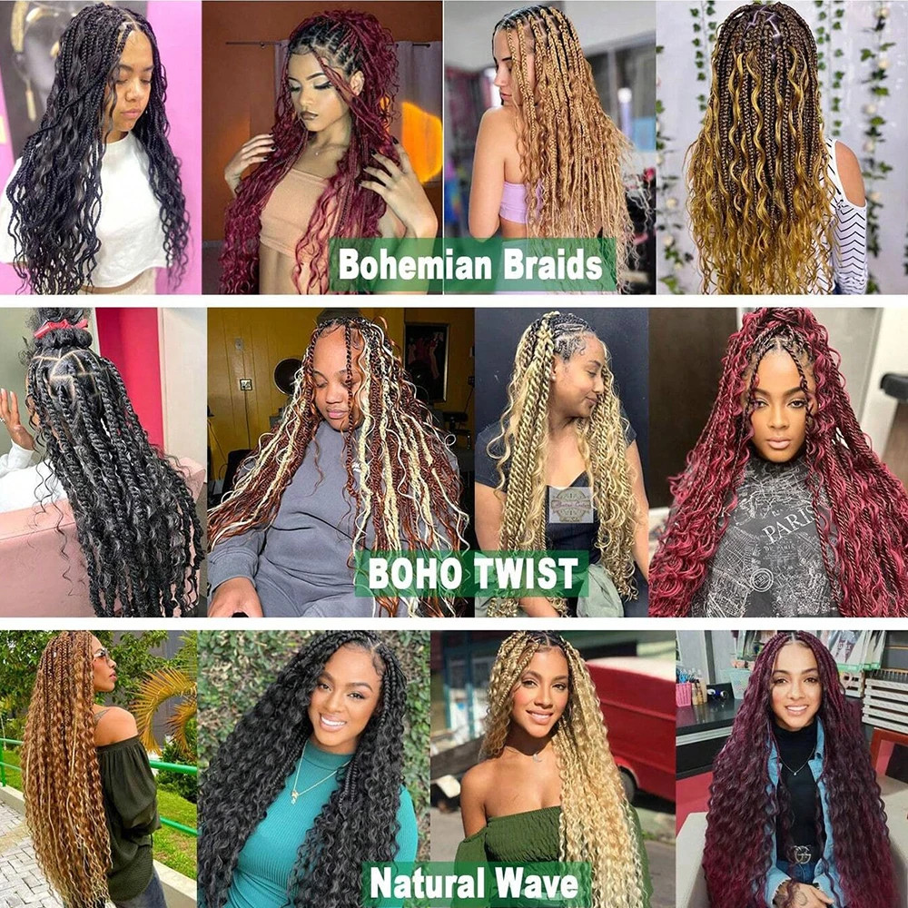 Ocean Wave Crochet Hair 28Inch Ariel Curly Synthetic Loose Deep Wave Braiding