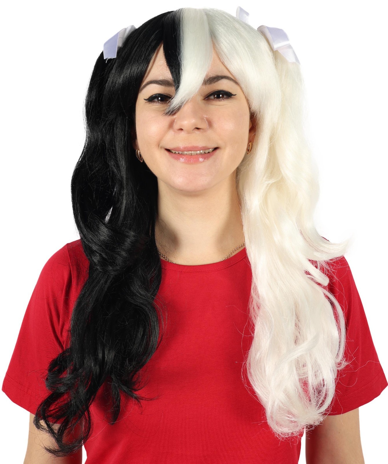 Double Ponytail Women Wig, Premium Breathable Capless Cap