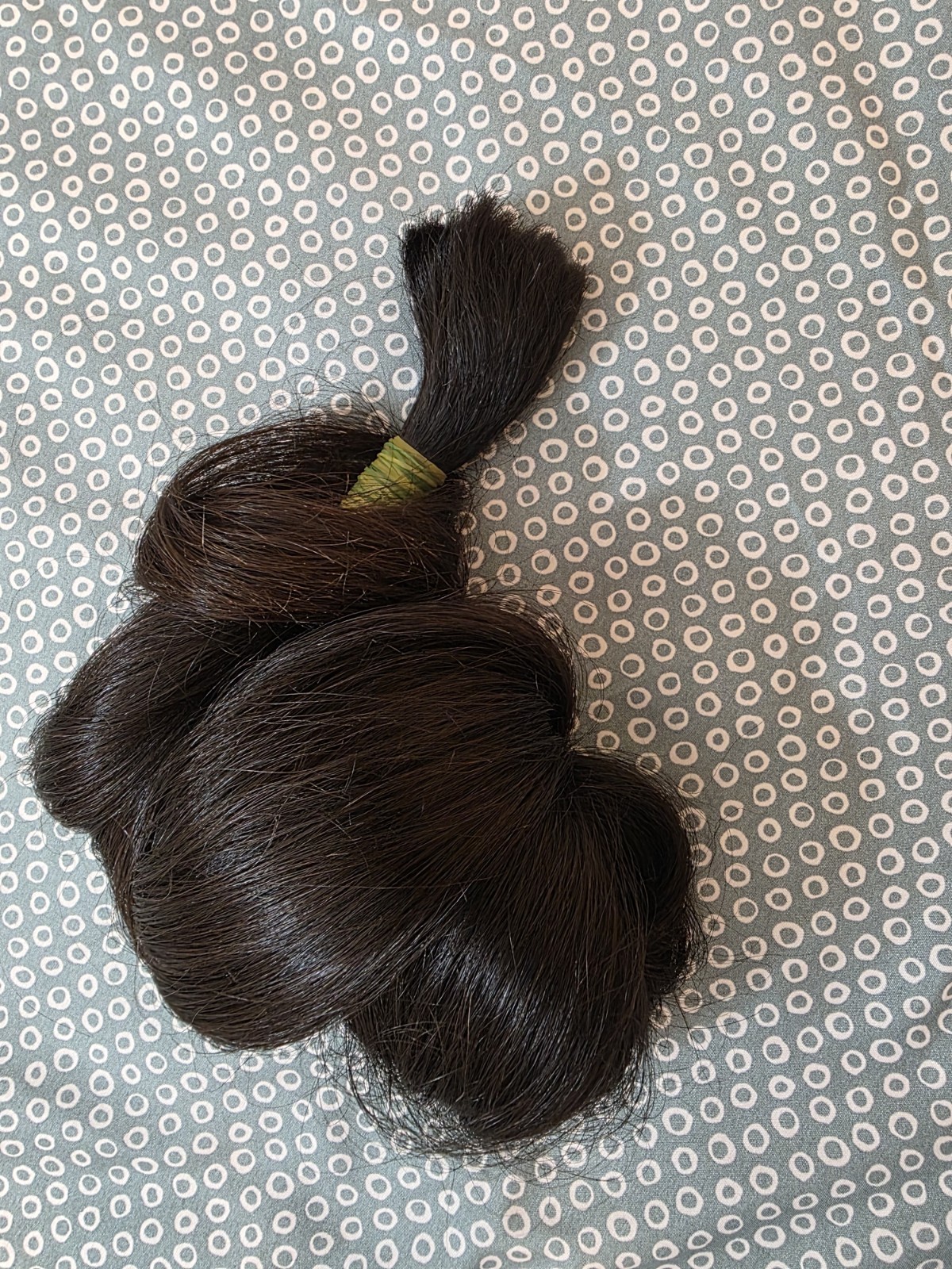 Human Hair Straight Black Ponytail 50 inches 151.1 grams 1pc