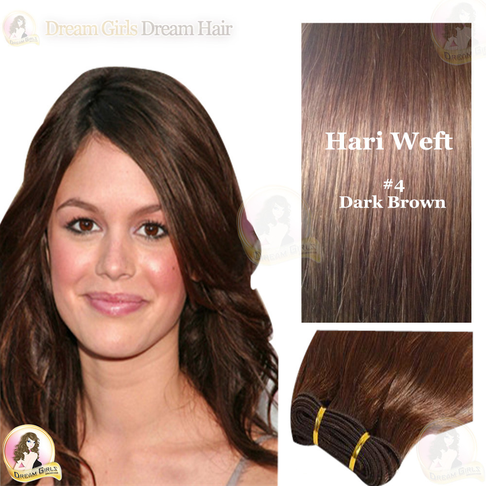 20″ European 100% Remy Weft Hair Extensions Double Drawn 100g Black/Brown/Blonde