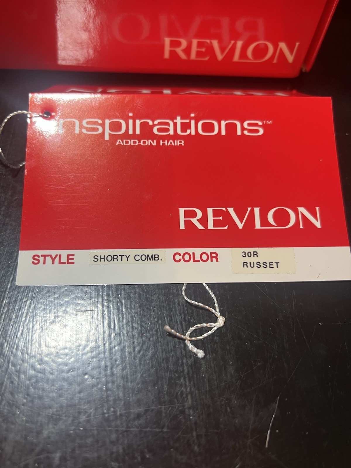 Revlon Style-Shorty Comb, Color-30R Russet 12” Vtg 1996 Hair Add On Inspirations