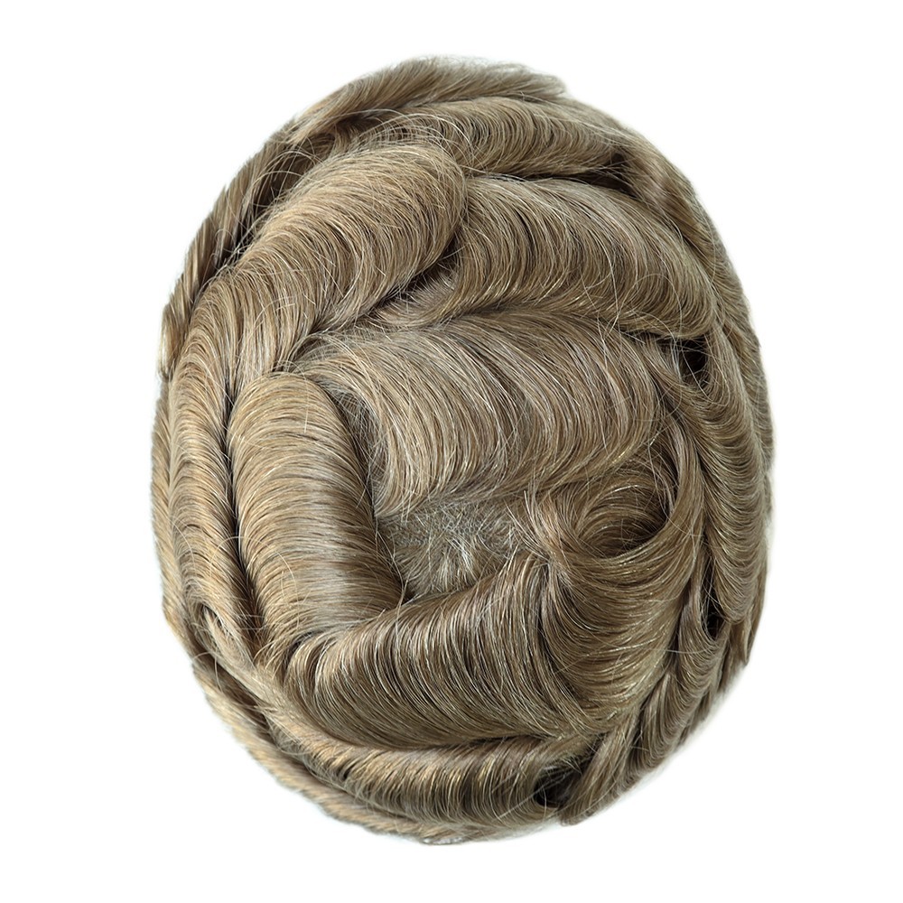 Swiss Lace Toupee For Men Human Hair Replecement System Natural Hairpieces