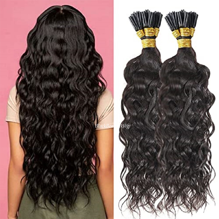 Water Wave I Tip Human Hair Extension Loose Wave Brazilian Stick I Tip Hair 100g
