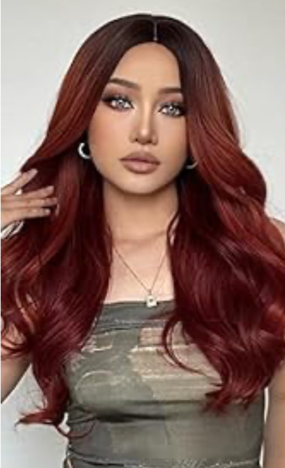 Monler Auburn Wig 26″ Loose Wavy
