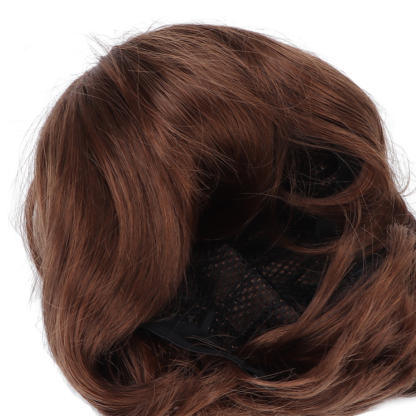 Men Short Light Brown Wig Male Short Straight False Hair Full Wig for Halloween