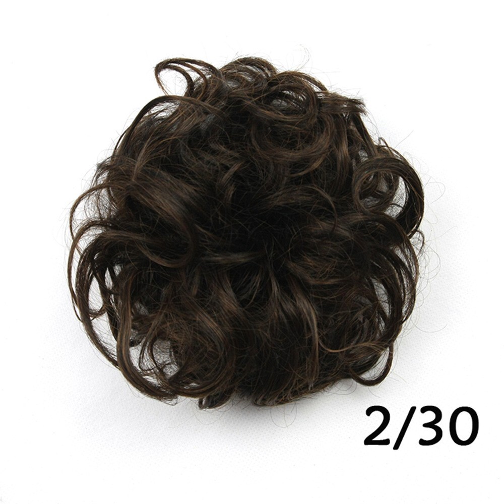 Messy Curly Bun Hairpieces for Women Synthetic Scrunchies Curls Ponytail Chignon
