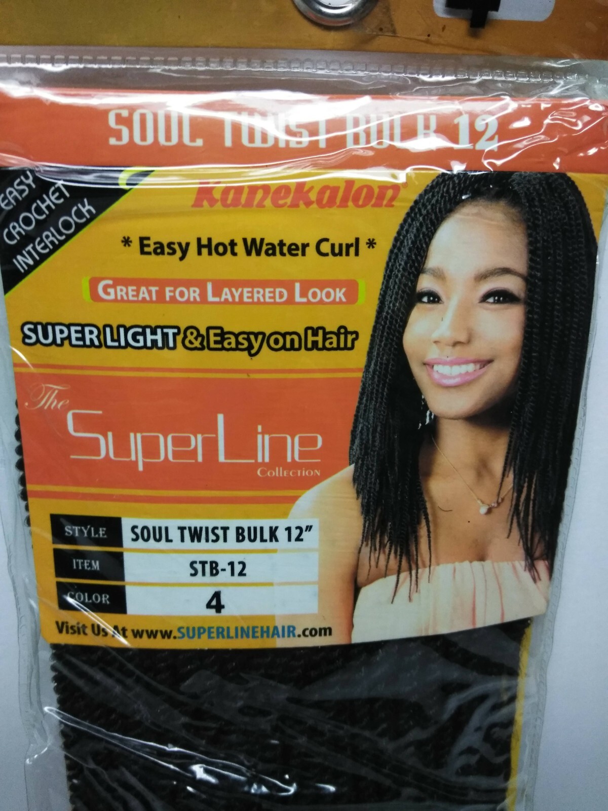 Superline Soul Twist Bulk 12″ Color 4 Stb-12 Easy Crochet Interlock Extensions