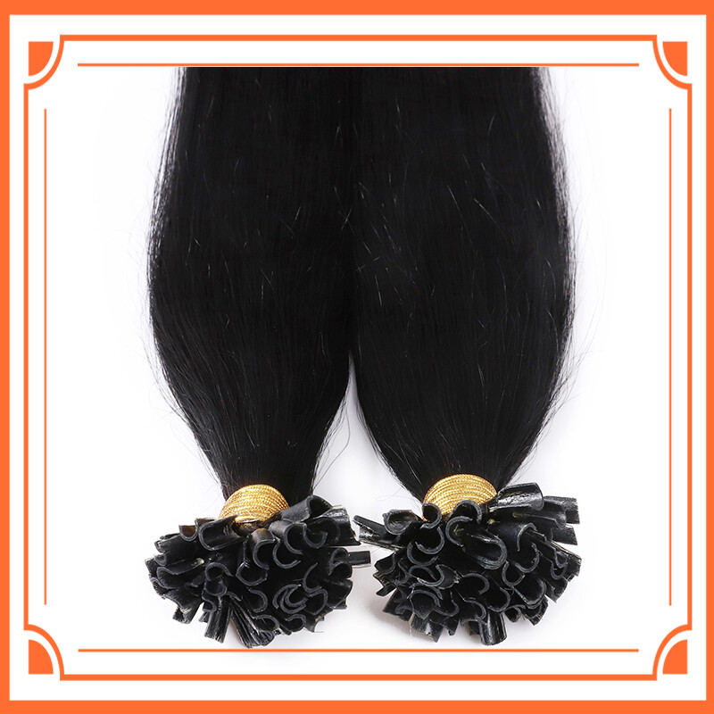 Keratin Hair Extensions Human Hair Pre-Bonded 100% Real Remy strands Full Head