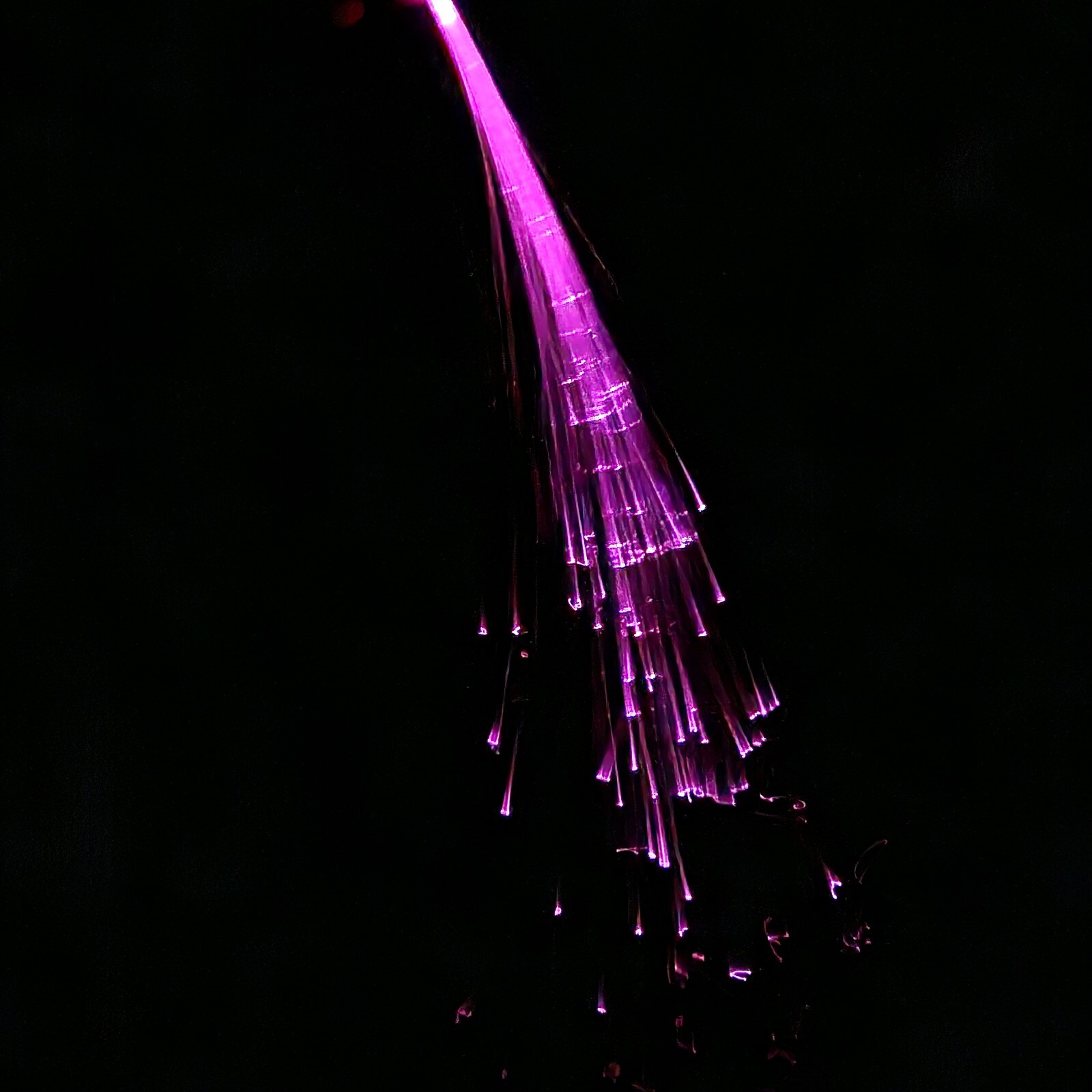 80s Vintage Light Up Pink Hair Extensions *original package tested And Working