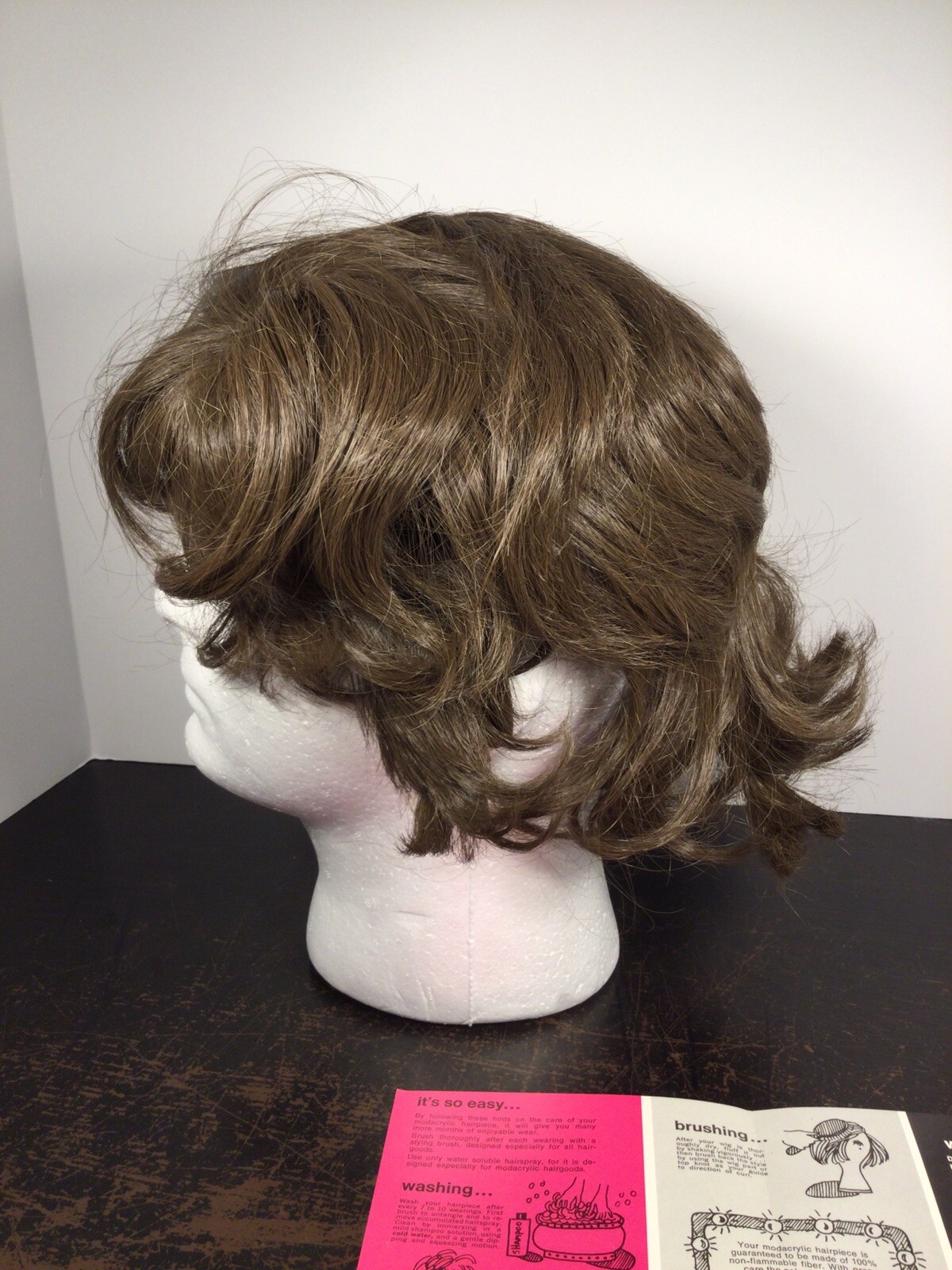 Vintage 1960s Ghedini Wig in a Box Impetuous Style Size 10 Bob Cut See Pictures