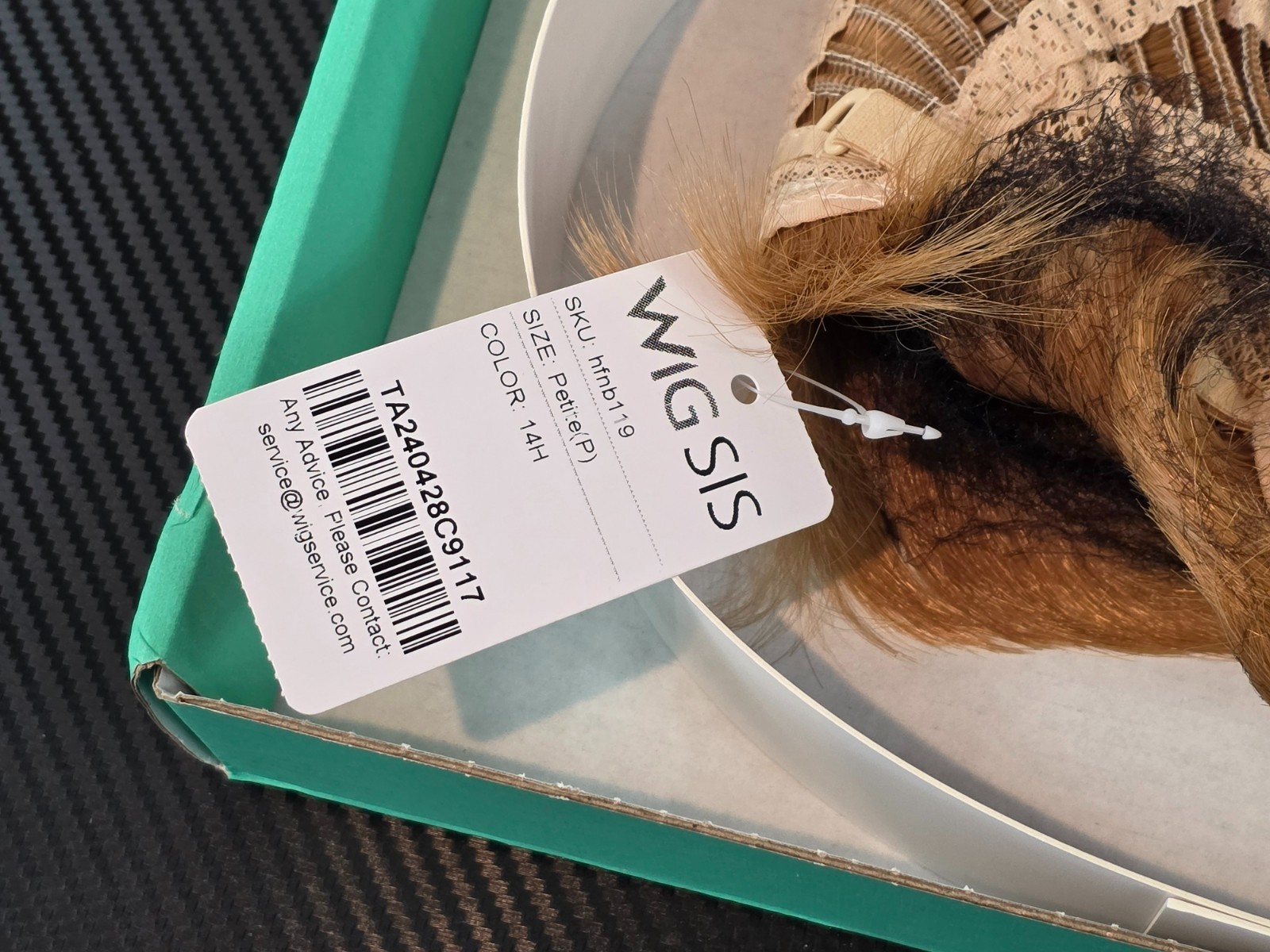 Wig Sis Short Straight Capless Remy Human Hair Lady Wig Color 14H Petite HFNB11B