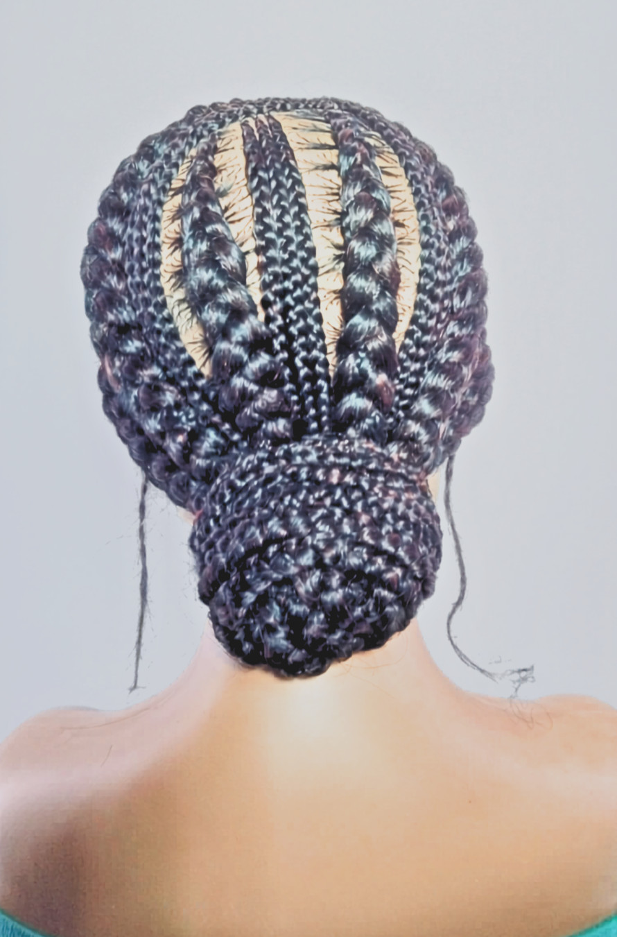 Braided Wig. Large Cornrow Braids. Full Lace with baby hair
