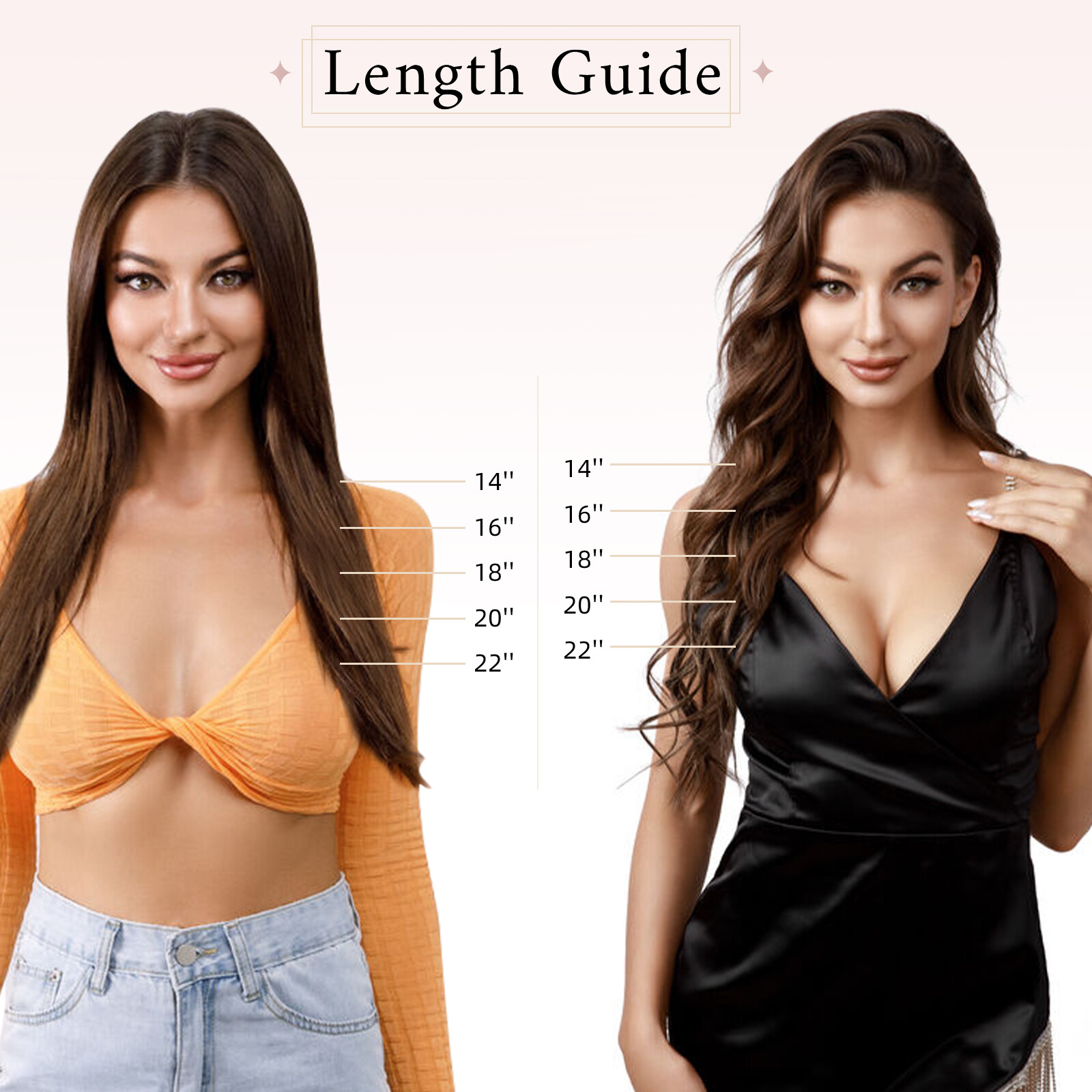 SEGO Pro One Piece Five Straight Clip in Human Hair Extensions 16inch 45G