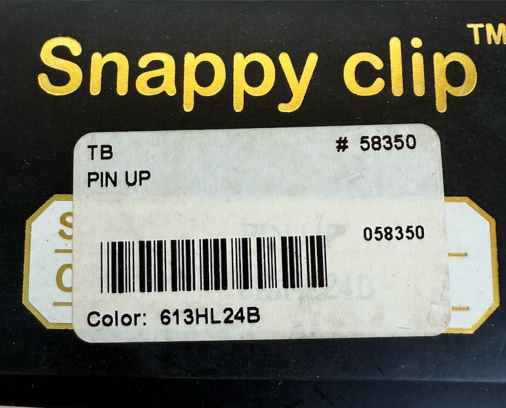 Tony Of Beverly Snappy Clip 5″ Pin Up Bun in Color: 613HL24B